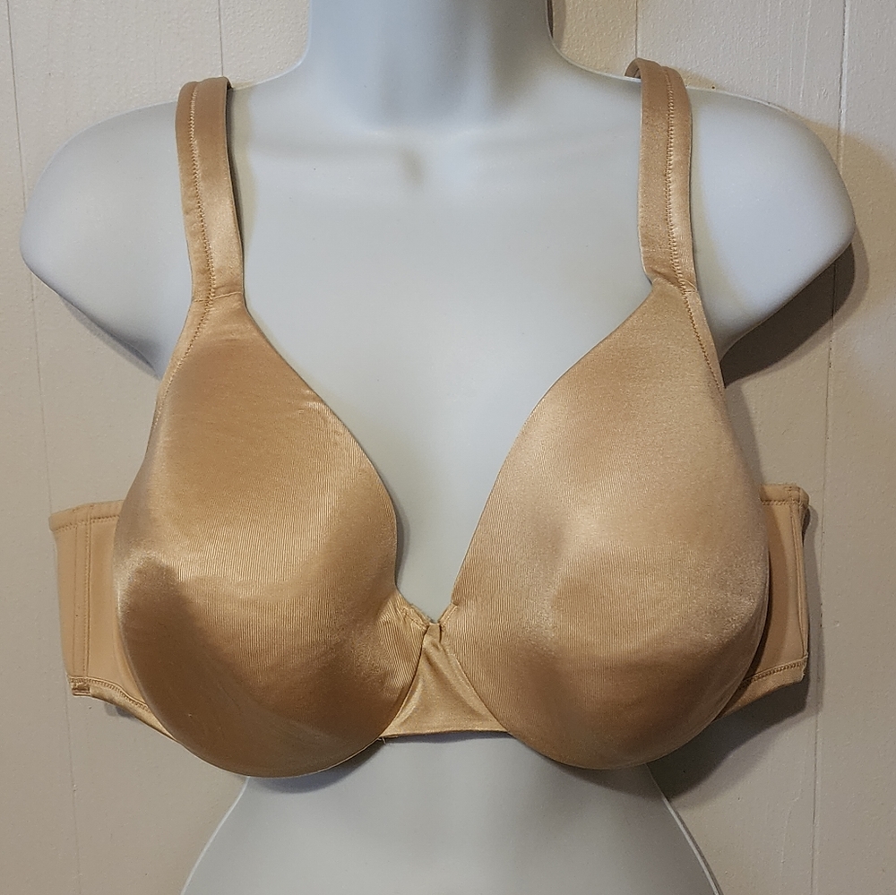 Comfort Choice 42C Bra Beige Padded Underwire Wide Straps‎